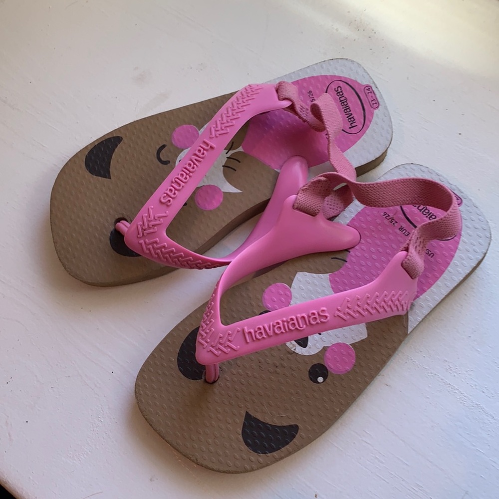 Havaianas toddler bear flip flops 23-24